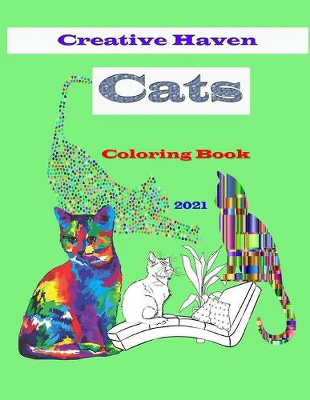 Creative Haven Cats Coloring Book 2021 | eBay