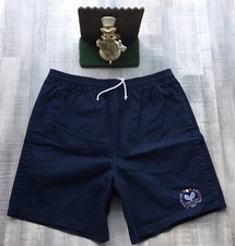 Rare Vintage 80s Chemise Lacoste Navy KIDS Shorts Size Large 16-18 Nice