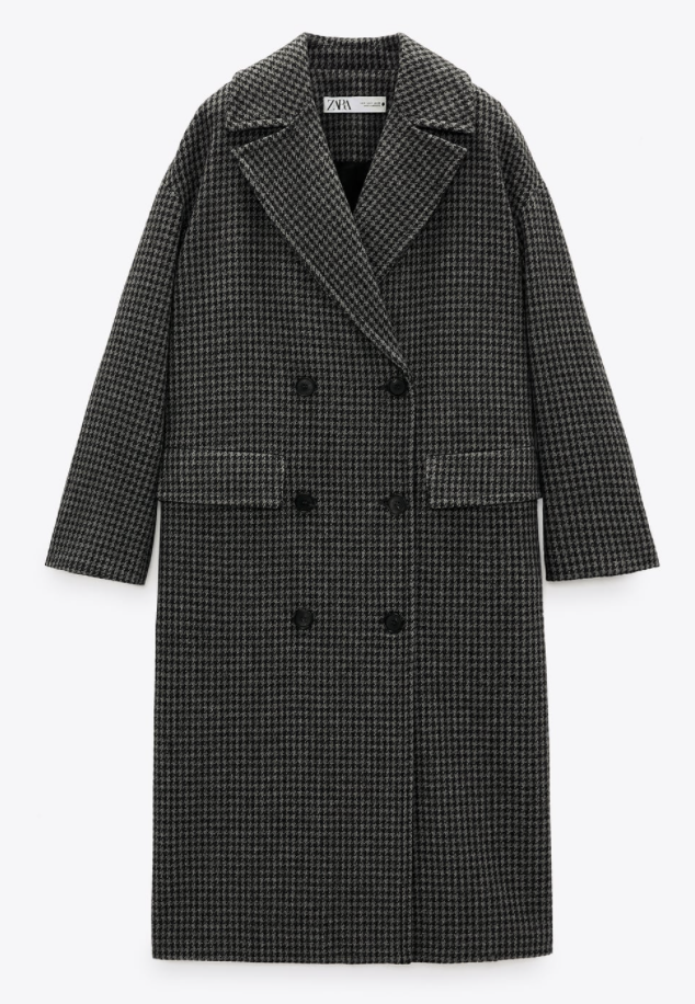 ZARA NWT WOMEN WOOL BLEND OVERSIZED 