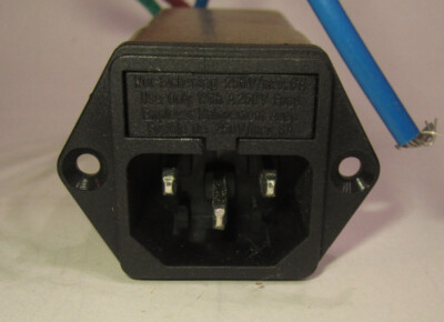 CORCOM 10 Power Receptacle EEGG8-1 F8243 MI Filter 10A 120/250V, New other