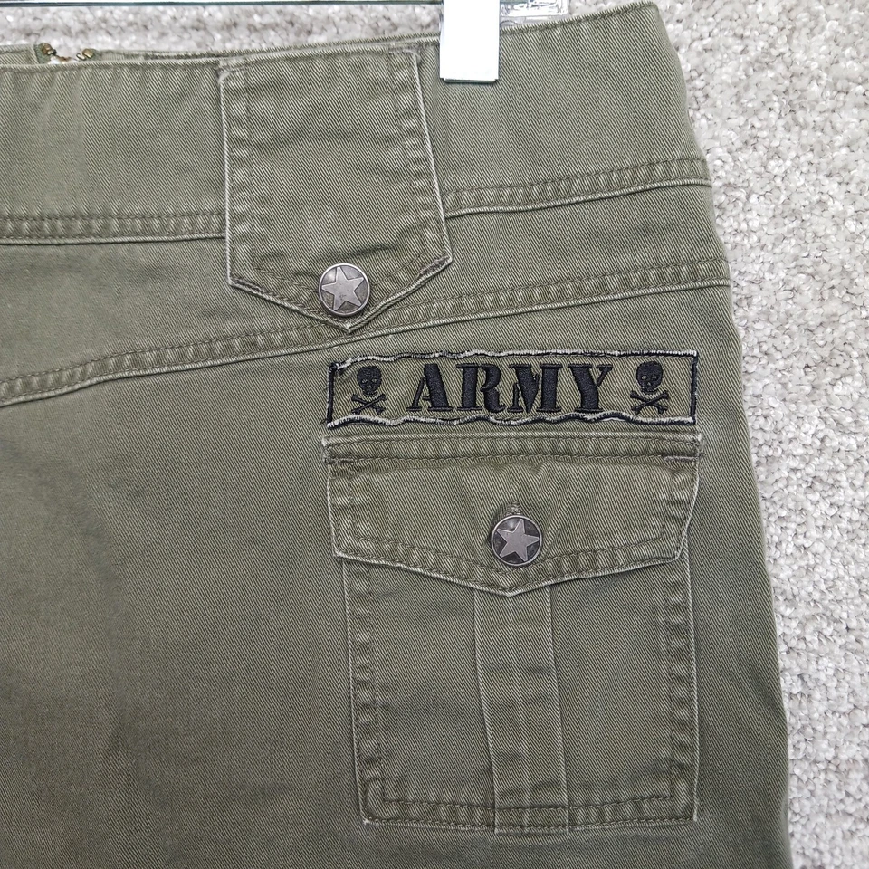 Falda Younique Mujer 11 Verde Ejército Algodón Táctico Y2K SF Parche Fuerzas Especiales Foto 3 de 4