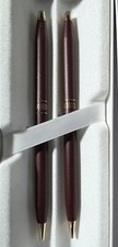 CROSS Classic Century Ladies Ballpoint Pen  Pencil Set  Burgundy - USA New