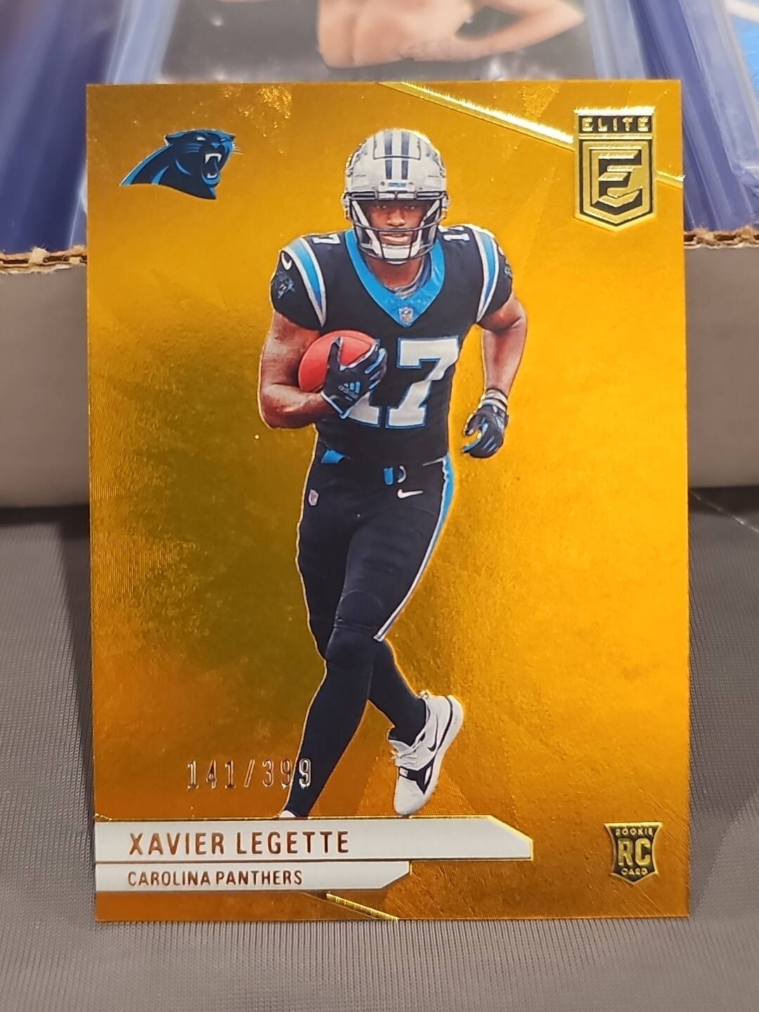 2024 Donruss Elite Xavier Legette Orange Burst 082/399 Holo Rookie PANTHERS #113