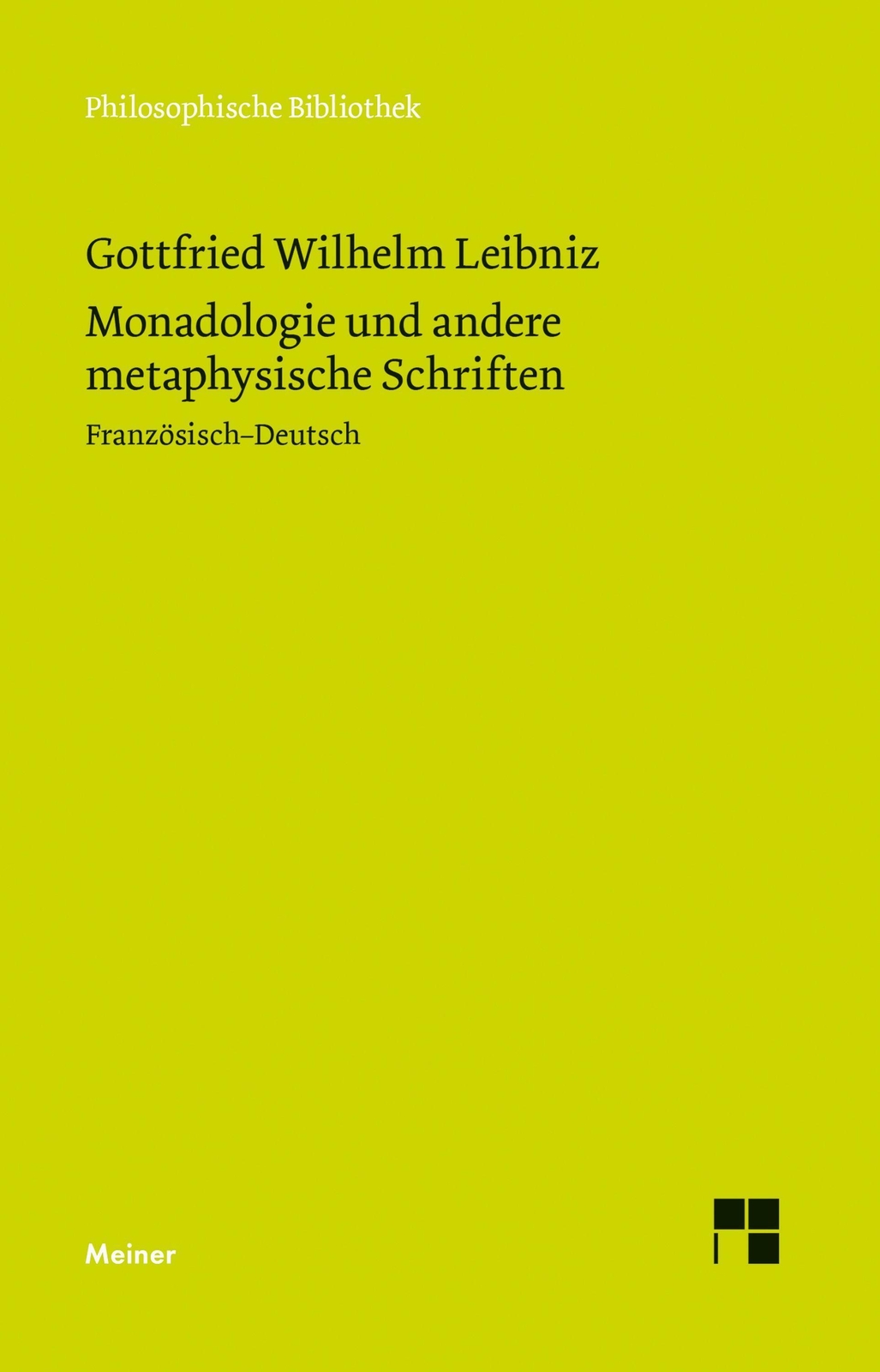 Monadologie Und Andere Metaphysische Schriften | Gottfried Wilhelm