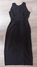 Uniqlo Hana Tajima Dobby Wrap Black Maxi Dress
