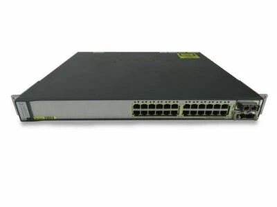 🔀 Cisco Catalyst 3750E 24 Ports Gigabit + 2x10GbE Uplink StackWise+ 🚀 - Photo 1/4