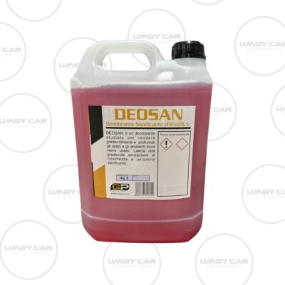 DEOSAN FRAGOLA 5 KG PROFUMO DEODORANTE SANIFICANTE PER AMBIENTI AUTO CAMION