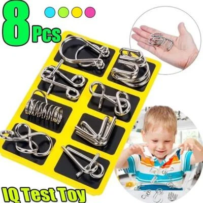 MARKENLOS Nine Buckle Educational Toys Metal Puzzle Untie Unlock Nice✨u Interl D4X6 X L3Z8