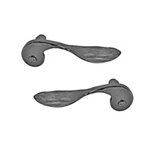 Satz PAAR Türdrücker Torklinke Türgriff Ziergriffe L150 Gartentor Stahl Verzinkt