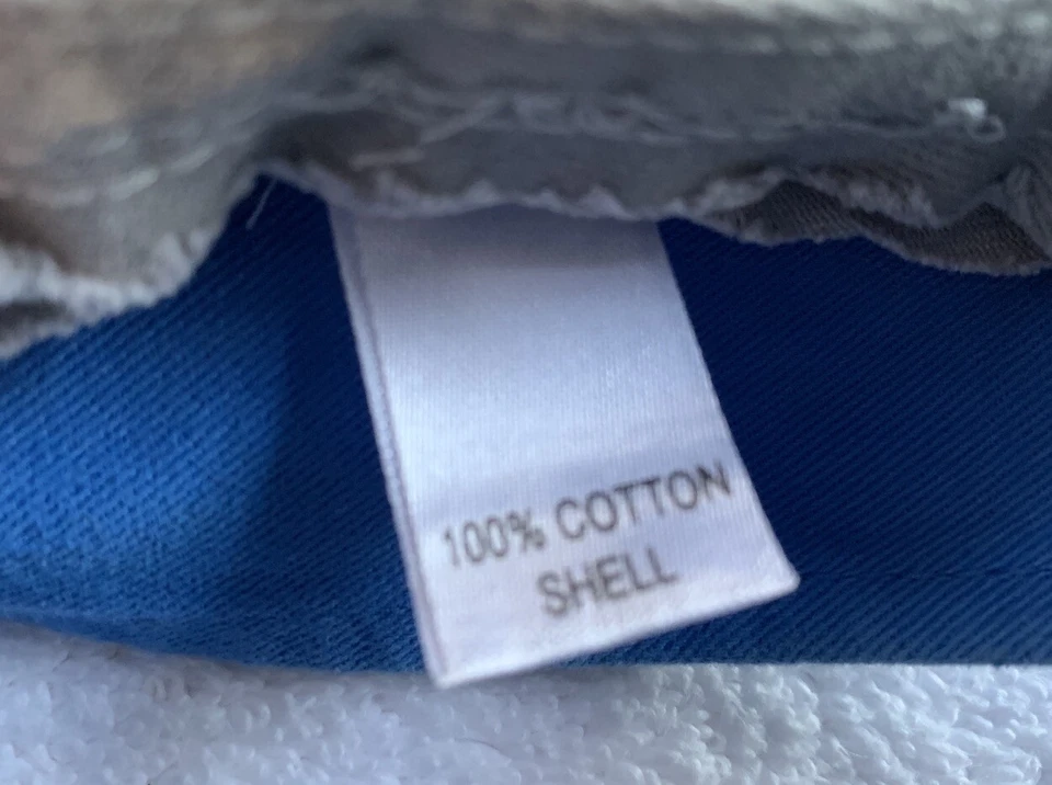 Visera Costa Del Mar para mujer azul agua blanco bordado logotipo tirantes algodón Foto 4 de 4