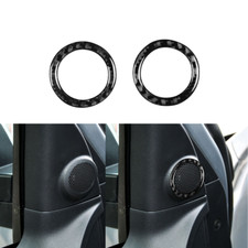 Soft Carbon Fiber Speakers Trim For Toyota Tundra 2007-13