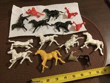 Vintage Lot Plastic horse horses for Cowboys western Playset Toy Figures
