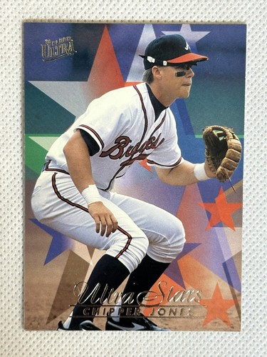 1996 Fleer Ultra Chipper Jones #582 Stars Baseball Card Atlanta Braves HOF - Picture 1 of 2