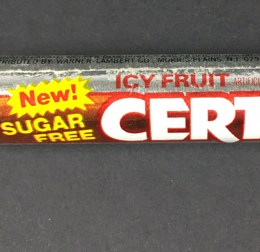 CERTS ICY FRUIT Breath Mints Roll Collector Candy Retsyn DISCONTINUED