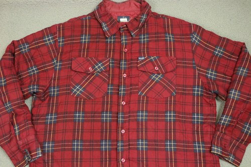 Wrangler Jacket Men's Size XL Button Up Plaid Western Quilted Lined Shacket - Picture 6 of 14