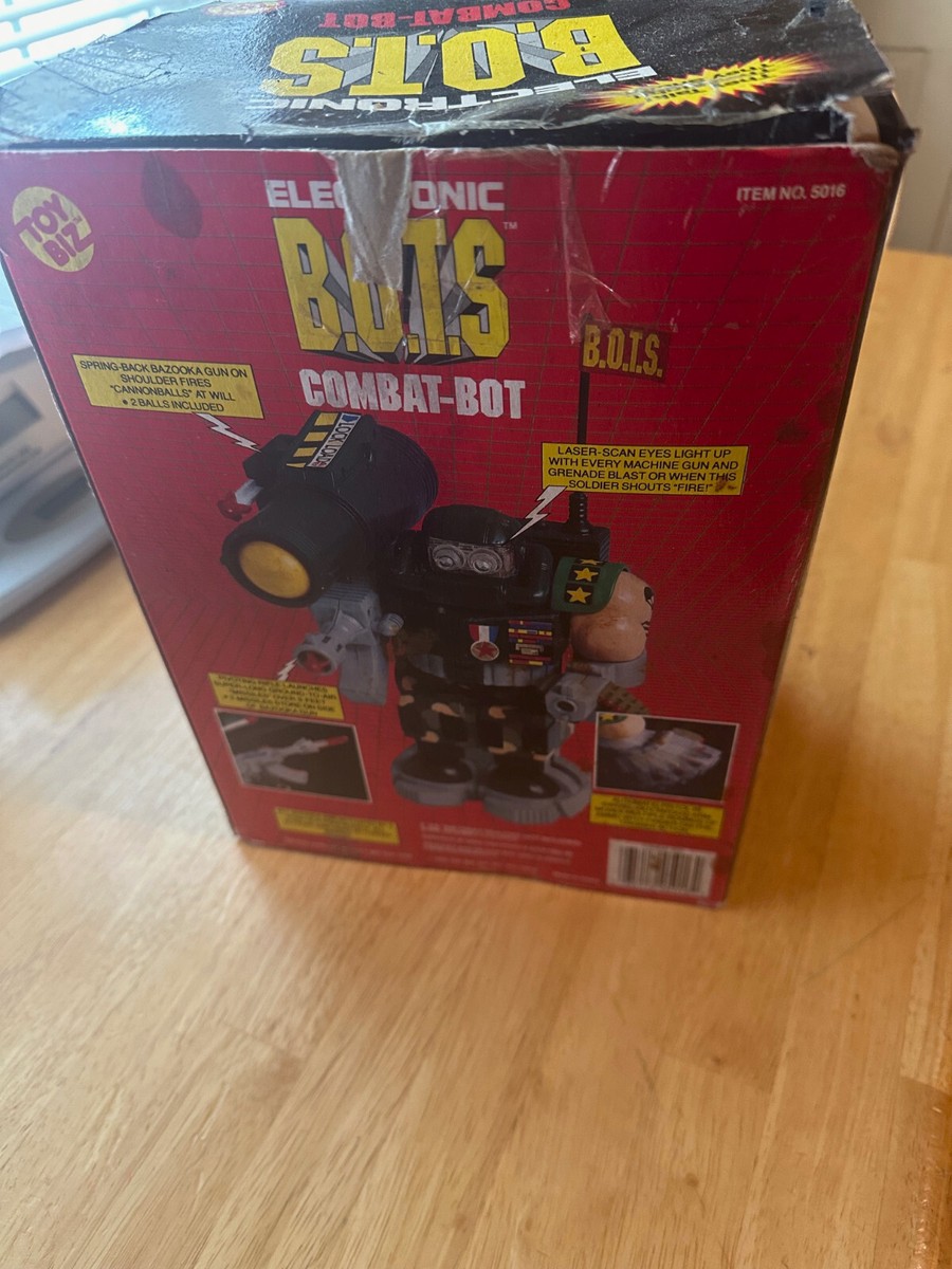 Electronic B.O.T.S Multi-Action COMBAT-BOT in Box! 1992 Toy Biz