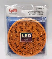 New Grote G4003 Hi- Count Led Turn Signal 4 Round Yellow Sealed Beam New Grote G4003 Hi- Count Led Turn Signal 4 Round Yellow Sealed Beam