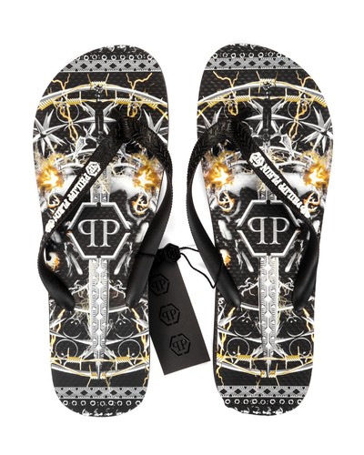 NWT PHILIPP PLEIN FLIP FLOP sandals 