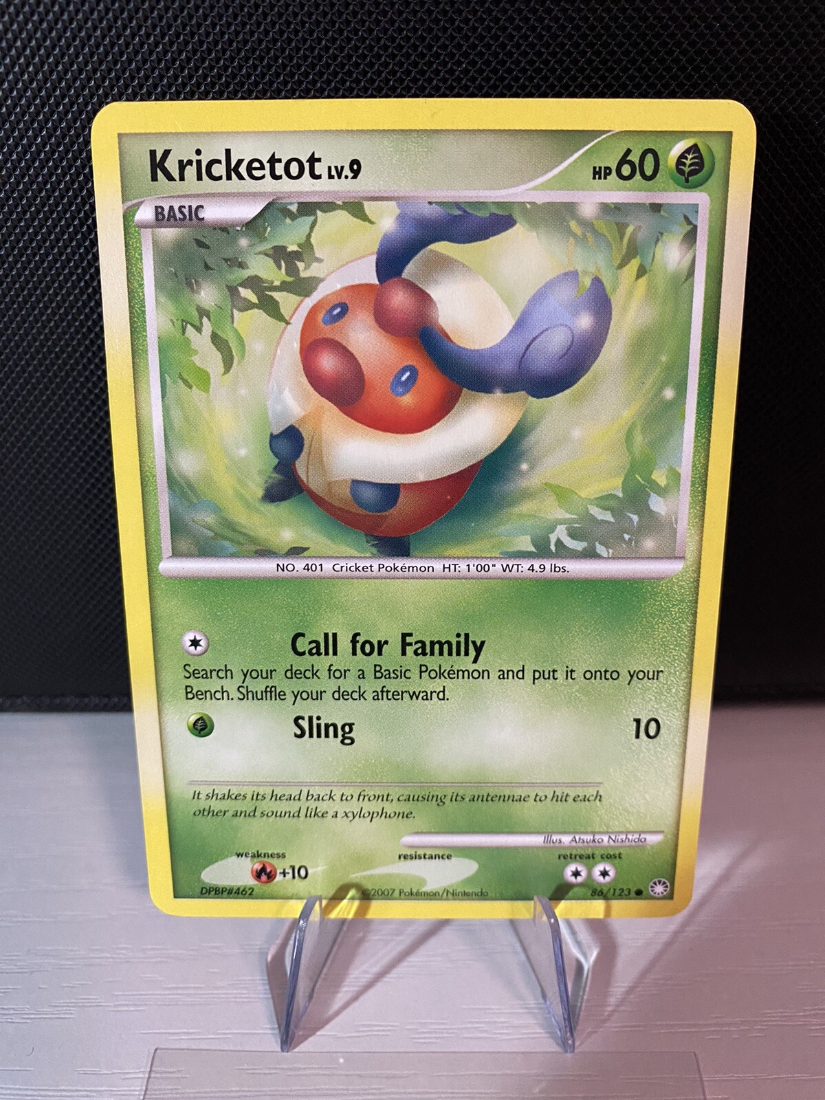 Pokemon Mysterious Treasures Kricketot #86/123 LP Common