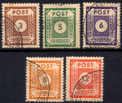 GERMANY (Soviet Zone) East Saxony 1945 - 3rd Series Used #S#DRR