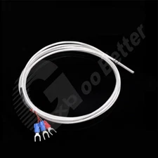 PT100 Thermistor Temperature Sensor Waterproof Probe 30mm, 3 Cores 1m~3m cable