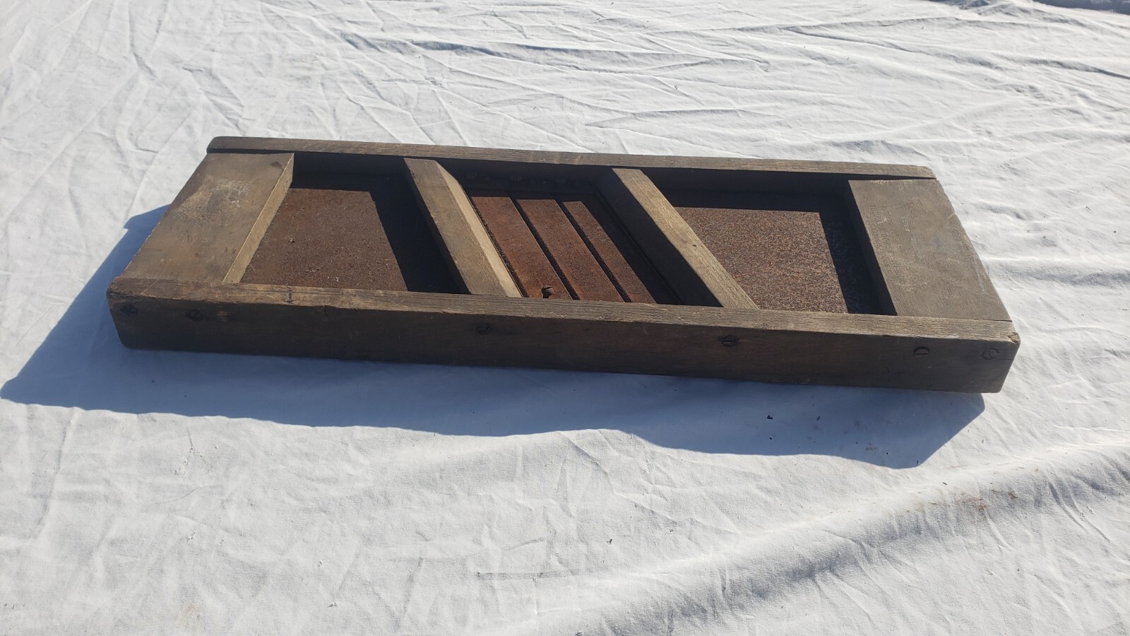 Vintage Antique Primitive Wooden Kraut Cabbage Slaw Cutter Slicer