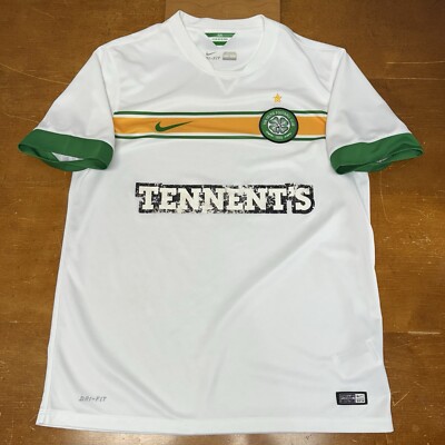 Celtic Jersey Mens Large White Soccer 2014 2015 Dri Fit Nike | eBay