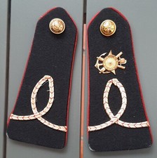 Épaulettes insigne X Ecole Polytechnique Modèle 1952 Alpha ORIGINAL Uniforme