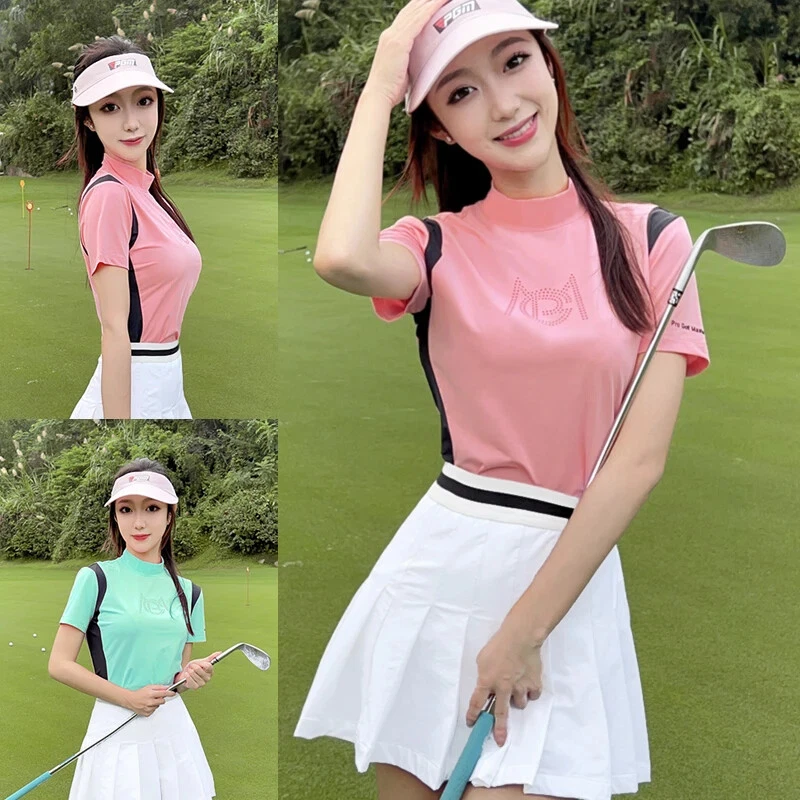 Women's Contrast Color Quick-Dry Outdoor Short Sleeve Tops Breathable