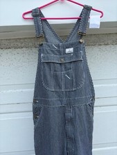 Hisea Bib Overalls Striped 30W 34 Long see measuremnts leg I measure 32