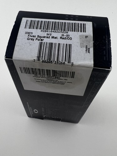 Oakley Fives Squared Metallic Red Frame OO Black Polarized Lens+Box 26-201 RARE - Picture 6 of 6
