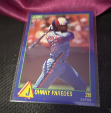 SCORE 1989 100 Hottest Rookies Johnny Paredes Montreal Expos Rookie Card #27. rookie card picture