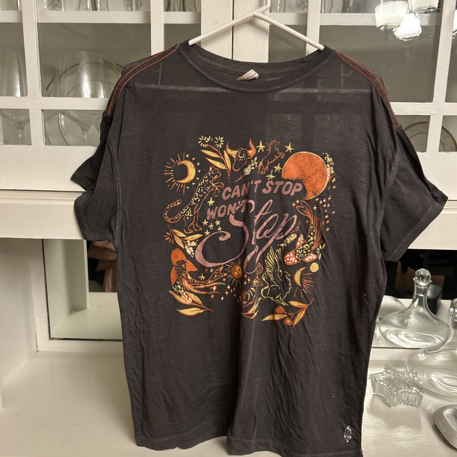 Women’s Free People Movement Graphic T-Shirt Can’t Stop Won’t Stop!