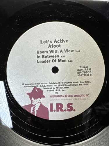 LET'S ACTIVE: "Afoot": 1983 VINYL LP Record - Picture 7 of 7