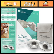 Silver Nursing Cups - Nipple Shields for Breastfeeding - Protect  Soothe Newbor