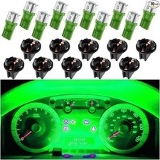 10PCS T10 194 168 LED Light Bulbs, Dash Lights Super Bright with Color: Green