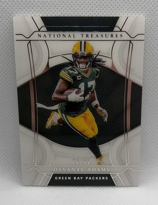 DAVANTE ADAMS 2021 NATIONAL TREASURES #'d /99! PACKERS