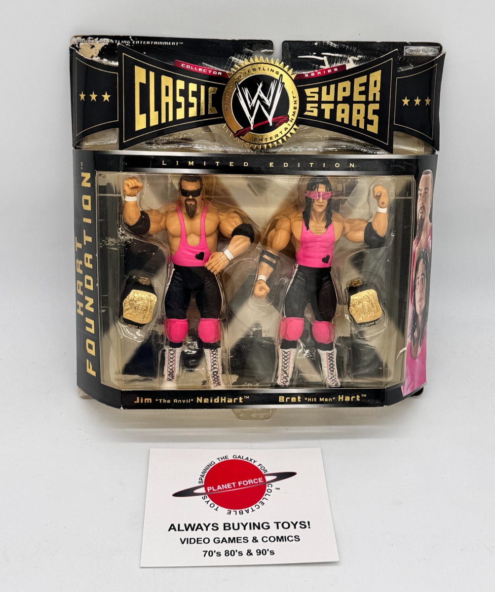 スポーツ WWE Hart Foundation Action Figure 2-Pack WWE Wrestling Coliseum Collection Hart Foundation Action Figure 2