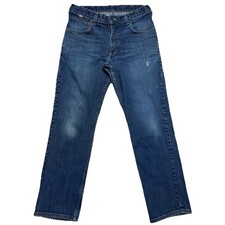 Carhartt Jeans Men 32 X 32 Blue Relaxed Fit Rugged Flex FR Pants 105069-MDO