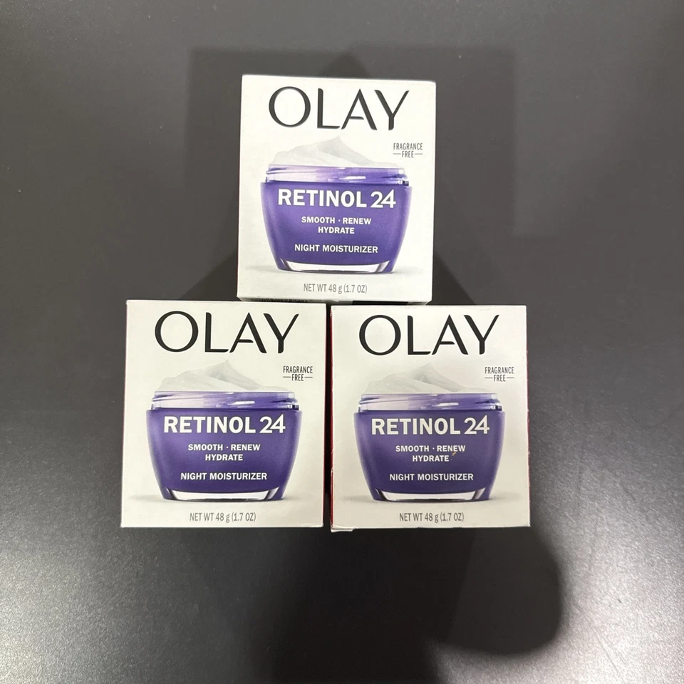 OLAY Regenerist Retinol 24 Night Face Moisturizer - 1.7oz FRAGRANCE FREE (NEW) - Image 2 of 2