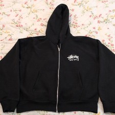 Stussy Men s L Black New York Logo Full Zip H...