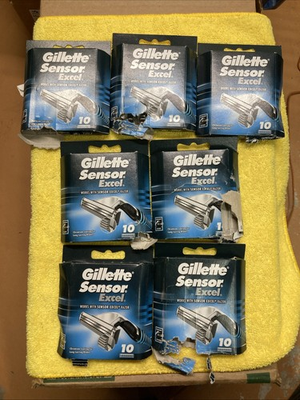 #ad #ad 60 For The Price Of 40 Cartridges Gillette Sensor Excel Refill Razor Blades TORN $49.95