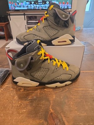 Nike Air Jordan 6 Travis Scott Olive CT4954-007 Size 8.5 Men's Pre-owned 