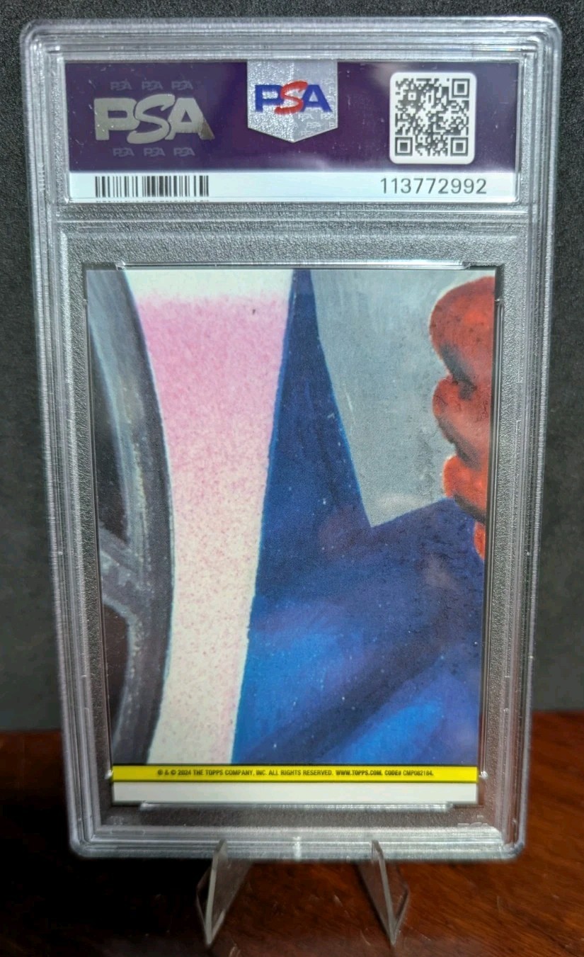 Garbage Pail Kids Wind Sheila Chrome 2024 Series 7 Orange Ref. #d /25, PSA 9 view 2
