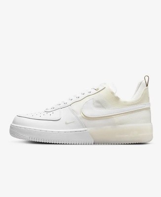 NIKE AIR FORCE 1 REACT UK 13 'WHITE COCONUT MILK' - DH7615 100