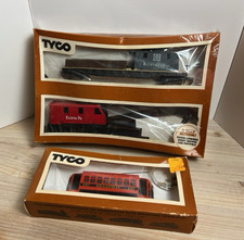 TYCO HO Scale Train Lot Santa Fe, Broadway Trolley, and Maintenance