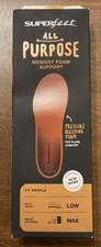 Superfeet All Purpose Memory Foam Support Insoles Copper Men Sz G 13.5 - 15 NIP