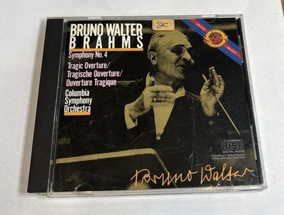 Bruno Walter Brahms Symphony #4 Columbia Symphony Orchestra CD