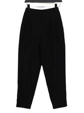 Uniqlo Women's Suit Trousers XS Black Viscose with Polyester Tapered Dress Pants