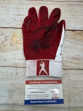 Albert Pujols Signed Game Used Batting Glove PSA